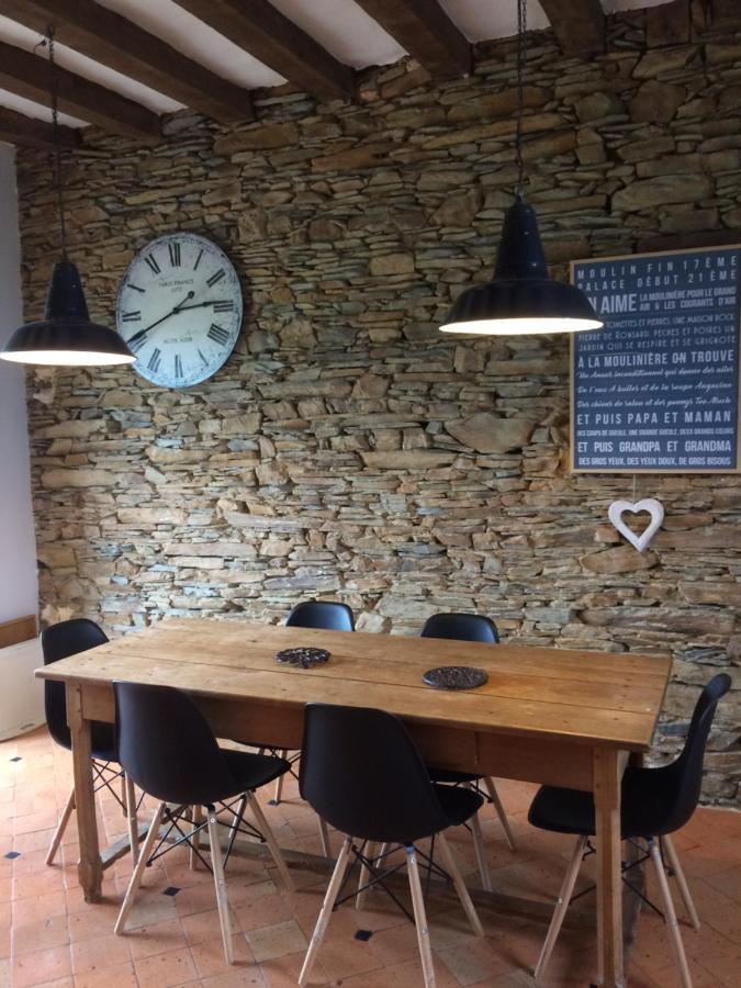 La Mouliniere, Jolie Longere Du Xviie Bed & Breakfast La Jaille-Yvon ภายนอก รูปภาพ